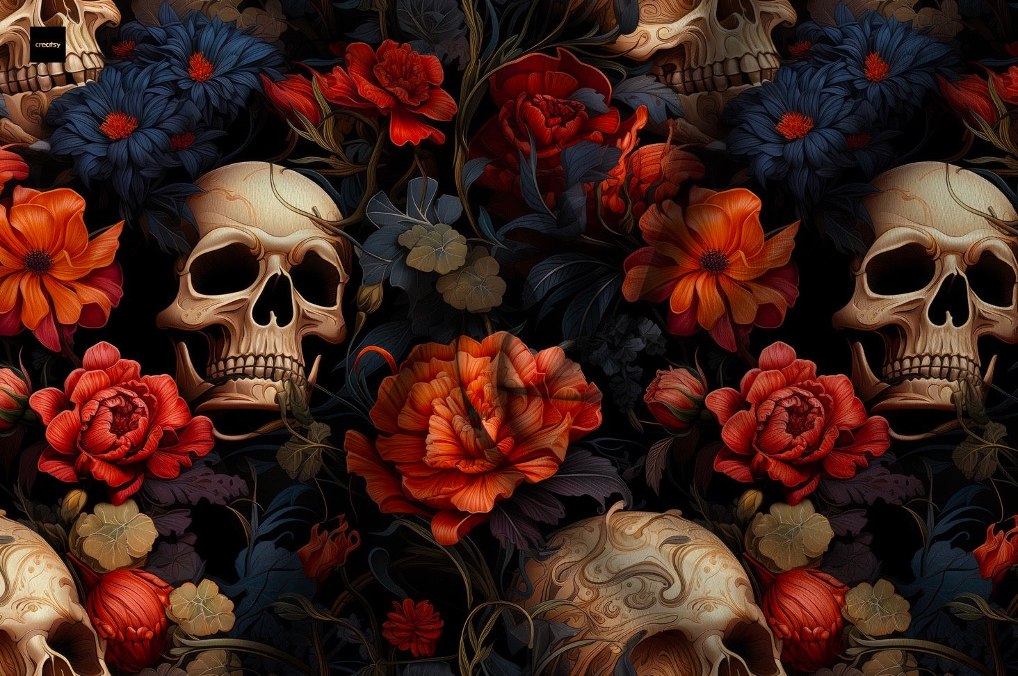 Beige Totenkopf Halloween Aktuelle Vorbestellung